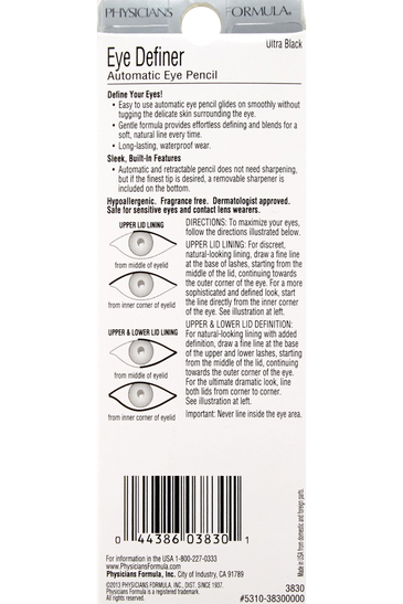 Physicians Formula Eye Definer Automatic Eye Pencil Ultra Black